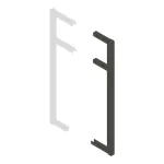 Gate Stiles (pair) 2100mm with 3 Horns