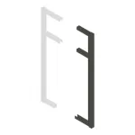 Gate Stiles (pair) 2100mm with 3 Horns