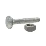 Bolt & Nut Cup Hd Sq Neck Mild Steel GALV M12*120mm