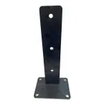 Flange 375x75 with Base (Shark Fin) for Timber Post