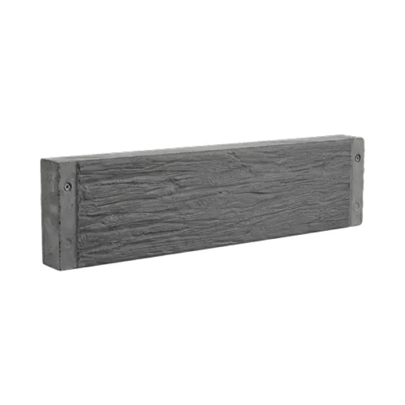 Concrete Sleeper Woodgrain Charcoal 200x75mm
